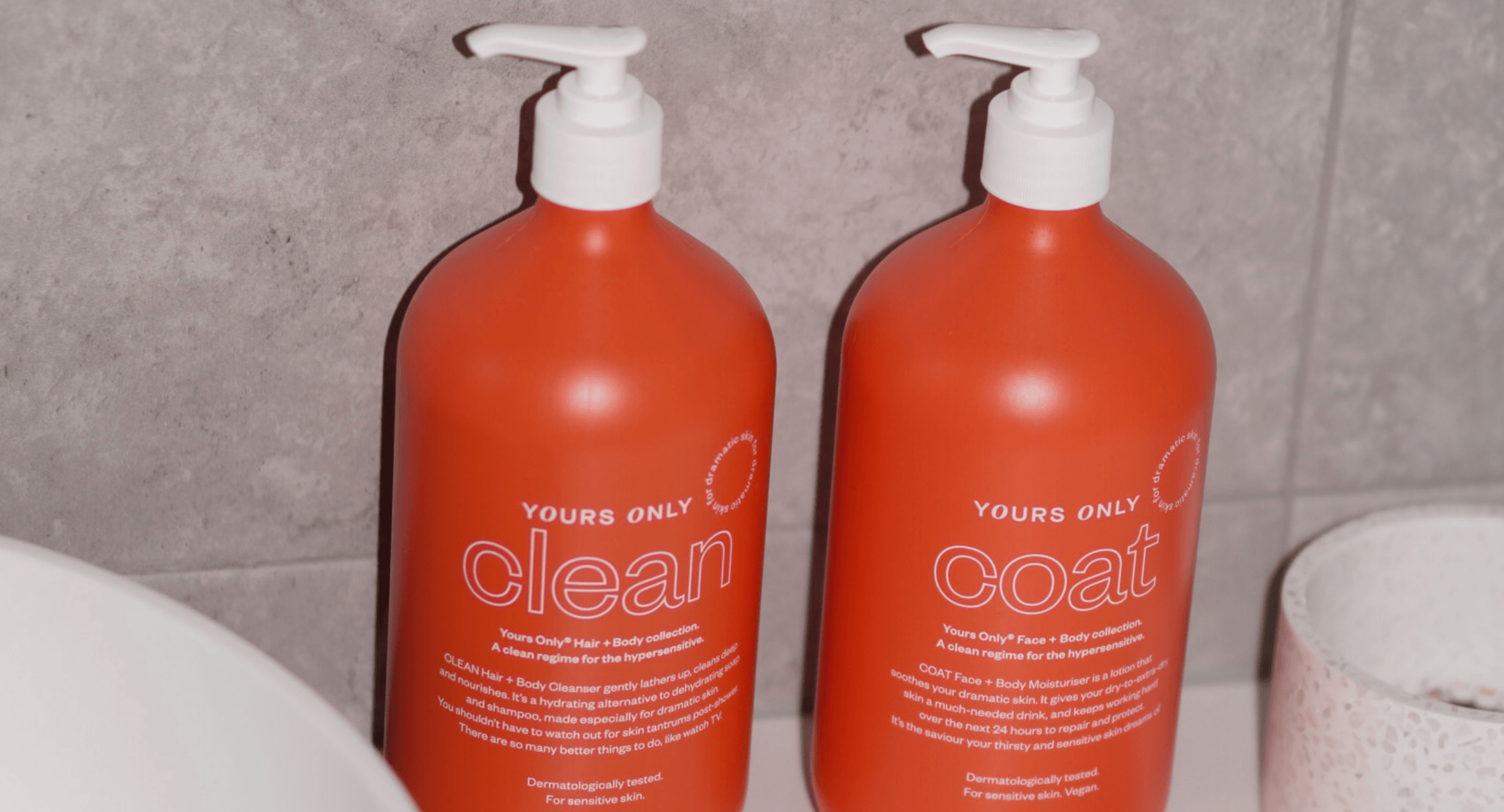 Yours Only Clean Hair + Body Cleanser and Coat Face + Body Moisturiser