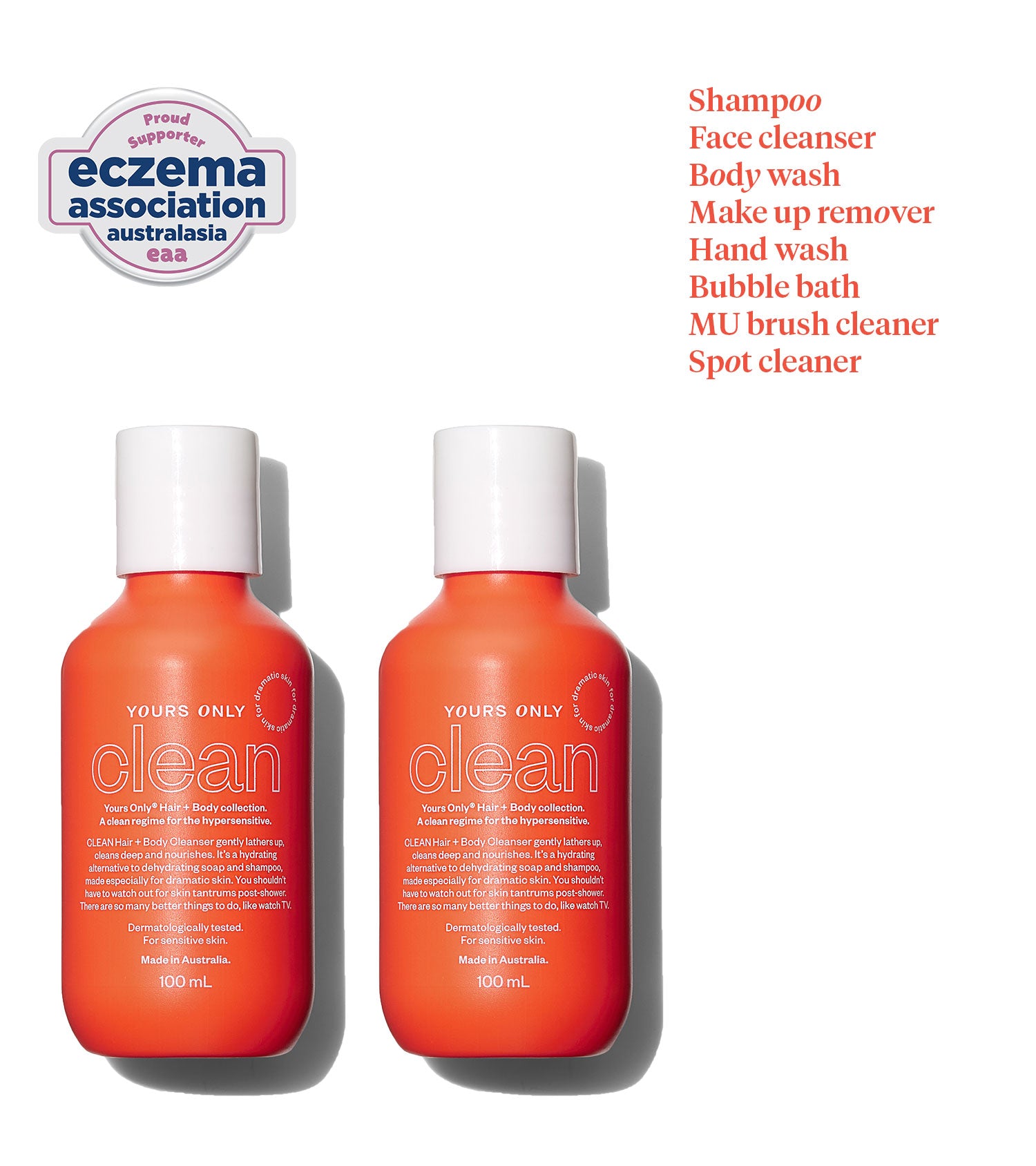 2 x clean 100mL