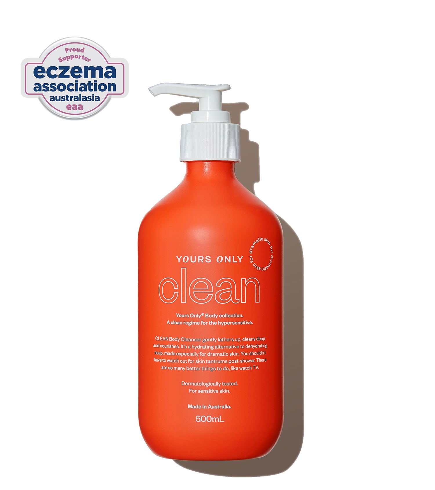 clean 8 in 1 hair, face + body cleanser 500mL