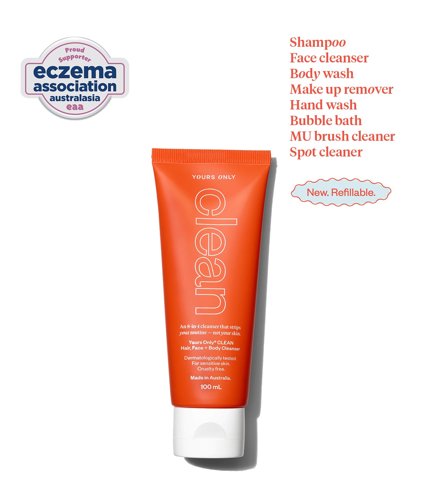 clean 8 in 1 cleanser 100mL tube