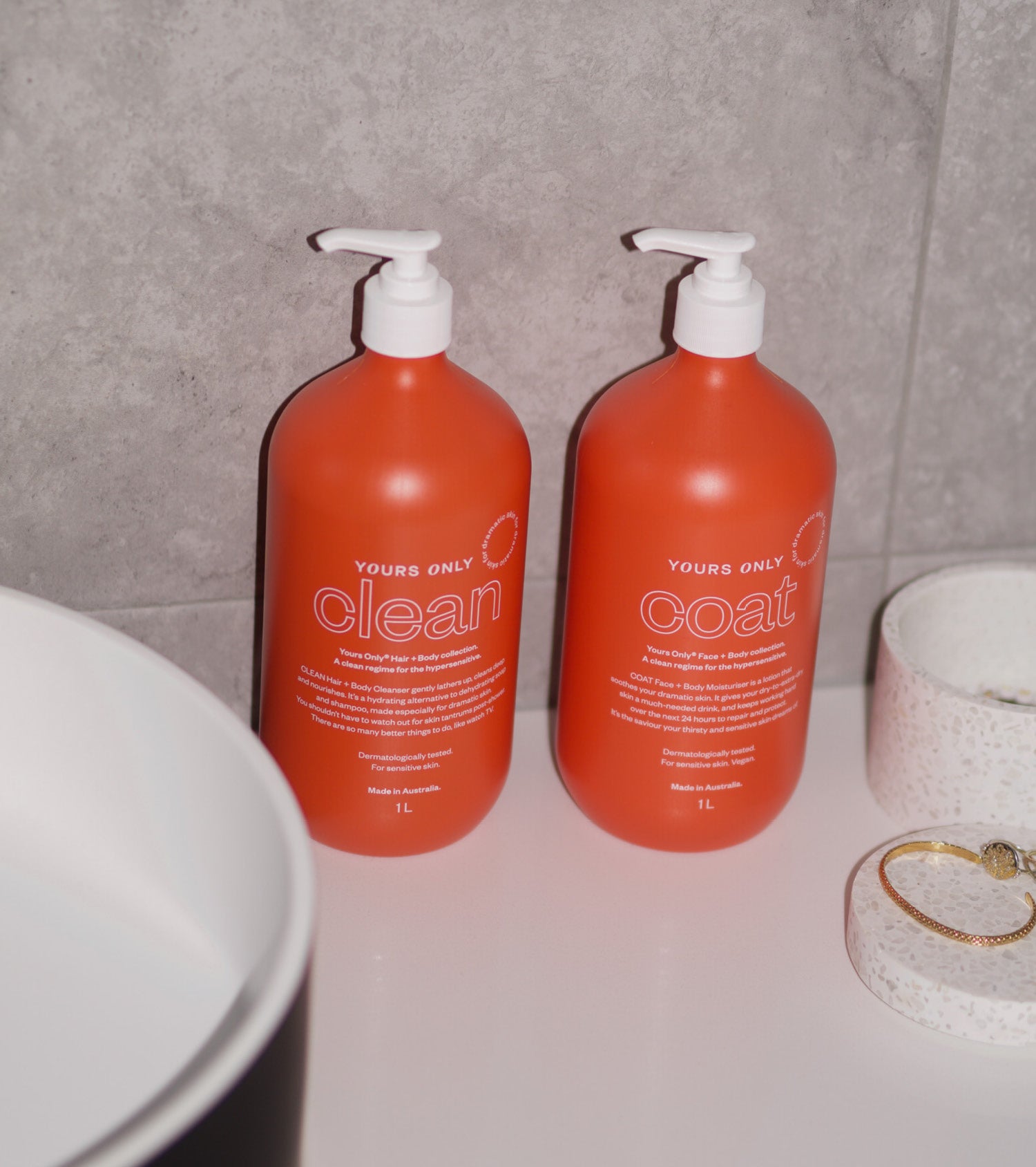 1L cleanser + moisturiser bundle