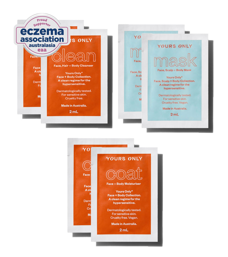 Patch test sample set with Eczema Association Australasia logo